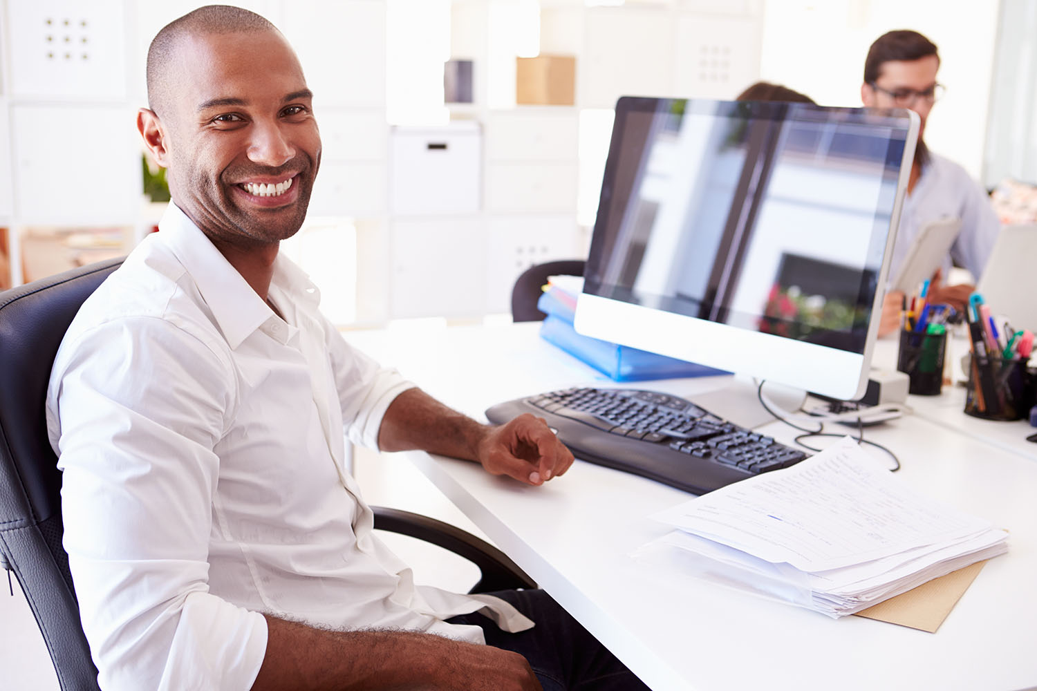 Man at computer